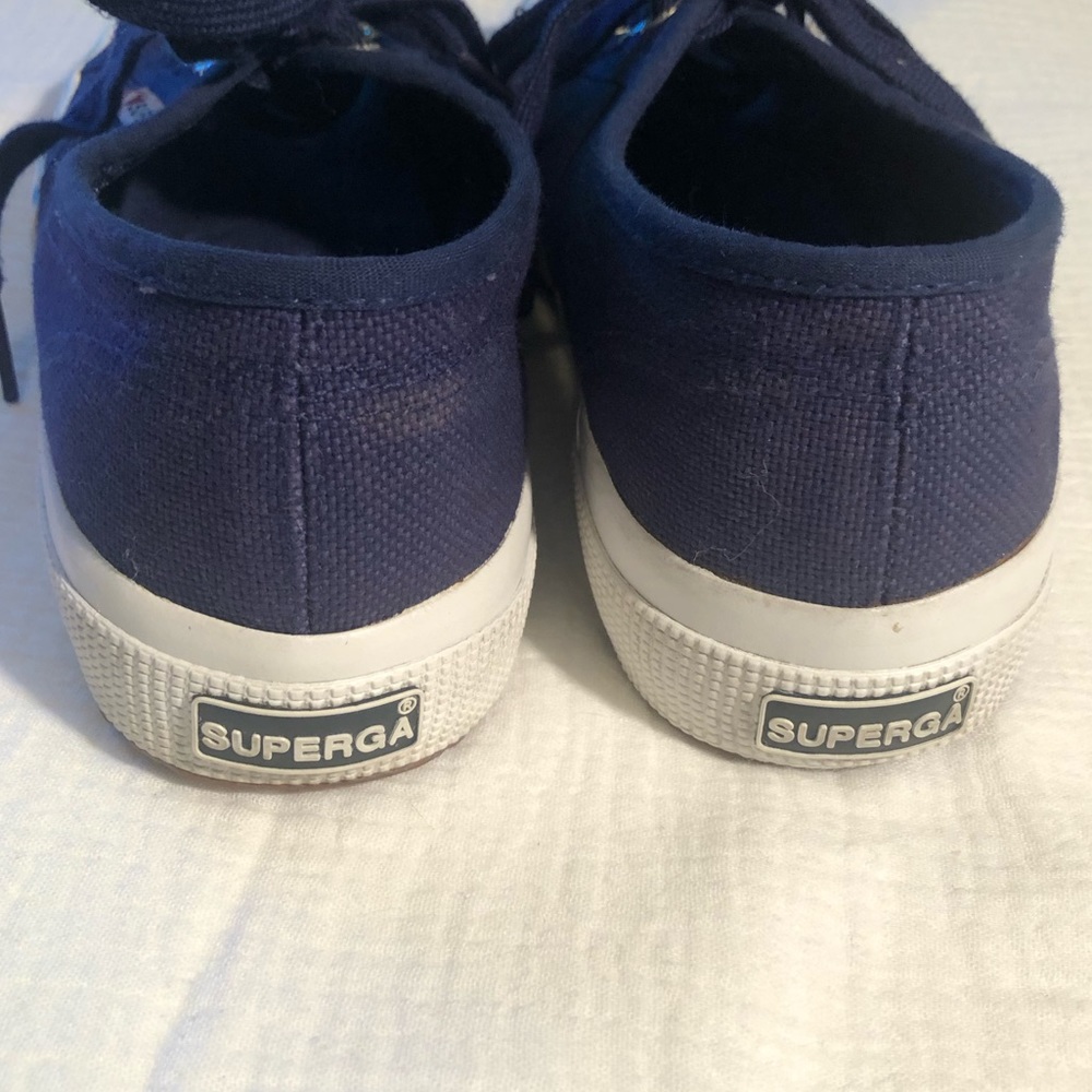 Superga Navy Canvas Sneakers - Picture 8 of 15